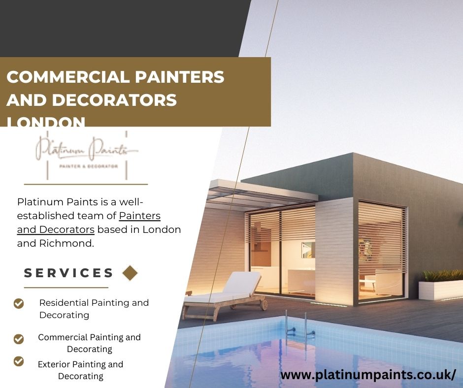 Commercial painters and decorators London work alongside other trades, and this is the case with shop fit-outs.